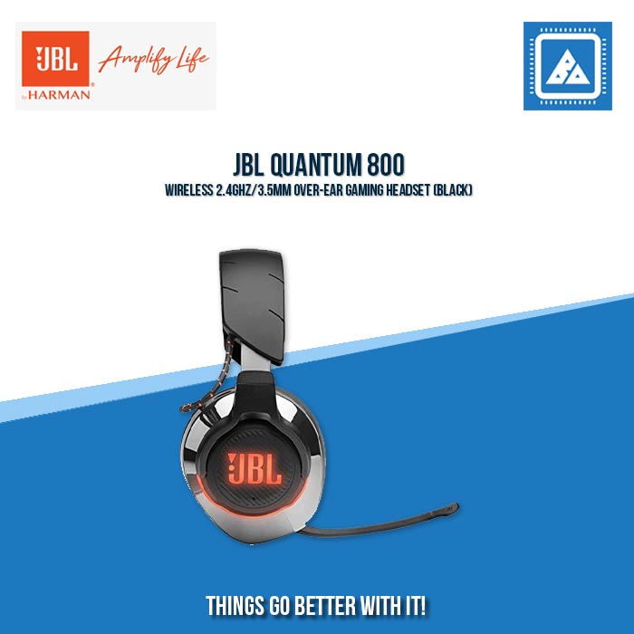 JBL QUANTUM 800 WIRELESS 2.4GHZ/3.5MM OVER-EAR GAMING HEADSET (BLACK) JBL QUANTUM 800 WIRELESS 2.4GHZ/3.5MM OVER-EAR GAMING HEADSET (BLACK)
